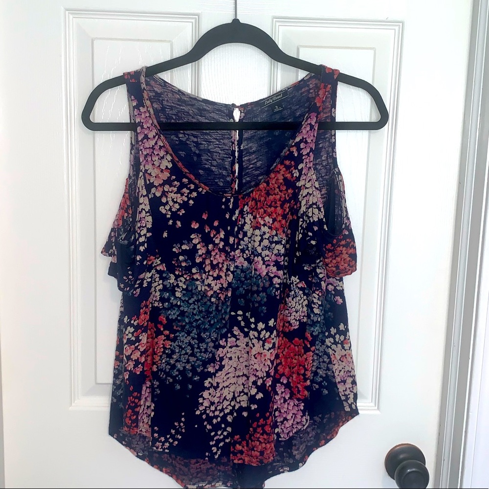 Lucky Brand cold shoulder top